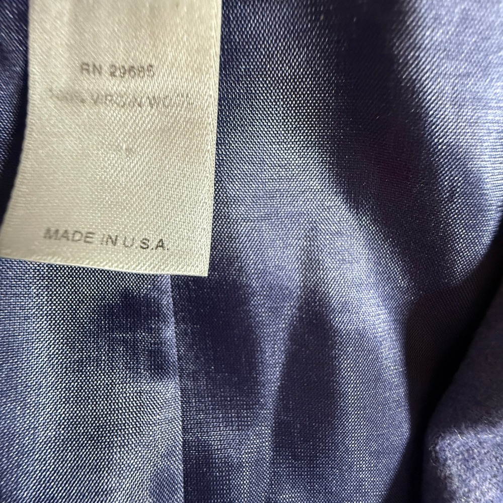 Vtg Pendleton Wool Blazer Jacket Womens 18W Plus Purple Periwinkle USA Made - Picture 6 of 10